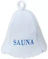 Pirties kepurė - Sauna, mėlynu užrašu