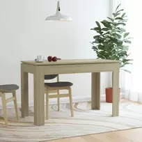Valgomojo stalas, sonoma ąžuolo, 120x60x76cm, apdirbta mediena