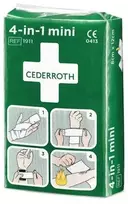 Sterilus žaizdų tvarstis 4-in-1 Mini 6cm x 3m, Cederroth
