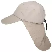 Max Fuchs Kepurė su ilga kaklo apsauga "SAHARA", KHAKI