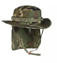 Mil-Tec Vasarinė kepurė "PANAMA" su kaklo apsauga, WOODLAND