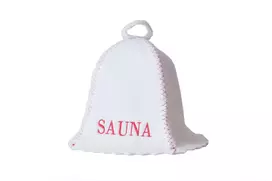 Pirties kepurė - Sauna, raudonu užrašu