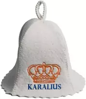 Pirties kepurė - KARALIUS, balta