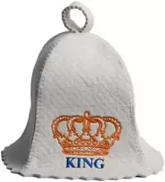 Pirties kepurė - KING, balta