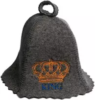 Pirties kepurė - KING, pilka
