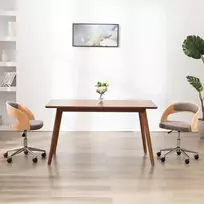 Pasukama valgomojo kėdė, taupe, lenkta mediena ir audinys