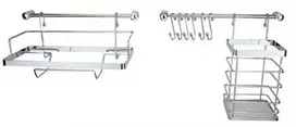 Metlex MX-4540“ 10 dalių virtuvės turėklų komplektas, chromuotas plienas