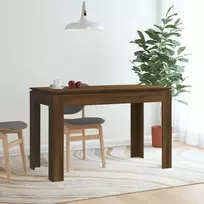 Valgomojo stalas, rudas ąžuolo, 120x60x76cm, apdirbta mediena