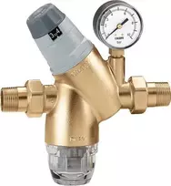 Caleffi slėgio reguliatorius su keičiama kasetė ir 3/4 colio matuoklis (535151)