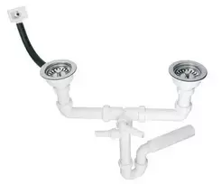 Sifonas McAlpine dvigubas 1,5 "(HC7HC12R- POL1)