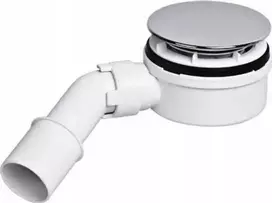McAlpine sifonas žemas su savaiminiu valymu 90 mm juodas matinis žemas