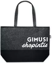 Eko-veltinio pirkinių krepšys "Gimusi shopintis"
