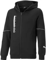 Puma Džemperis Paaugliams Active Sports Full-Zip Hoodie Juodas 670075 01