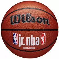 Krepšinio kamuolys Wilson JR NBA logotipas Vidinis lauko rudas WZ2009801XB7 (7)