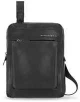Piquadro, Tallin, iPad Sleeve, Leather Crossbody Bag, Juodas, CA1816W108, 21.5 x 27 x 7 cm, For Men