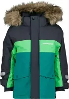 Didriksons žieminė striukė su augimo funkcija - BJÄRVEN KIDS PARKA 2 Petrol Žalias (yra vietoje)