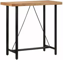 Baro stalas, 110x55x107cm, akacijos medienos masyvas ir geležis