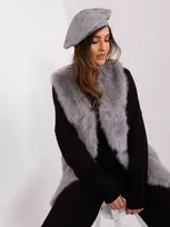Kepurė Wool Fashion Italia Šilta moteriška žieminė beretė: Dydis - Universalus