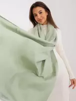 Wool Fashion Italia Pistacijų spalvos šalikas: Dydis - Universalus