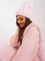 Wool Fashion Italia Rožinė žieminė kepurė moterims: Dydis - Universalus