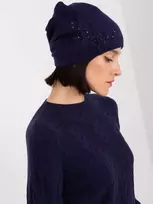 Wool Fashion Italia Moteriška žieminė kepurė su siuvinėtomis gėlėmis: Dydis - Universalus