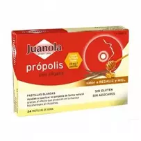 Juanola Propolis ir saldymedis minkštos tabletės 24 vienetai