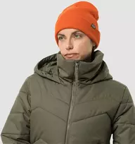 JackWolfskin Megzta kepurė JACK WOLFSKIN RIB | oranžinė