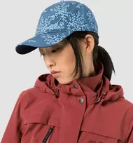 JackWolfskin Moteriška Kepurė su snapeliu JACK WOLFSKIN SONORA melsva