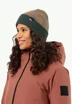 JackWolfskin Žieminė kepurė Jack Wolfskin Maarweg | slate žalias allover