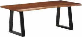 Kavos staliukas, medaus rudas, 110x55x40cm, akacijos masyvas