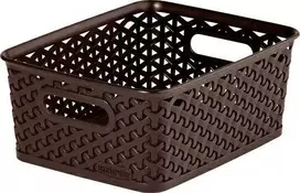 Keter Plastikinis krepšys CURVER MY STYLE, tamsiai rudos spalvos, h10 x 25,5 x 19,6 cm, 8 L