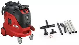 Flex Tools „Flex VCE 44 M AC“ rinkinys, sausam skalbimui, juodas, raudonas, PES, M, sagos, 42 l