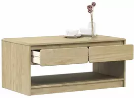 Kavos staliukas SAUDA, ąžuolo, 99x55x45cm, pušies masyvas