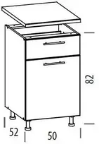 Liveo Pastatoma spintelė TIFFANY T18/D50S1