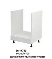 Extom Pastatoma spintelė orkaitei Sidabrinis D11K/60