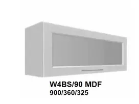 Extom Pakabinama spintelė Sidabrinis W4Bs 90 MDF