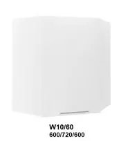 Extom Kampinė pakabinama spintelė Sidabrinis W10