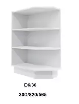 Extom Pastatoma kampinė spintelė Sidabrinis D6 30