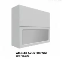 Extom Pakabinama spintelė Sidabrinis W8BS 60 AV WKF