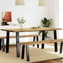 Valgomojo stalas, 150x90x75cm, akacijos medienos masyvas