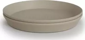 MUSHIE lėkštės, Vanilla, 2 vnt.