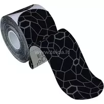 Thera-Band kineziologinis teipas, sukarpytas, juoda/pilka