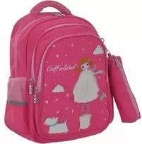 Mokyklinė kuprinė, CoolForSchool, 385x290x135mm, rožinės sp.