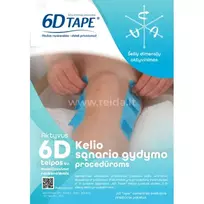 6D Tape 6D teipas keliams, 8 vnt, su liet metodine medžiaga