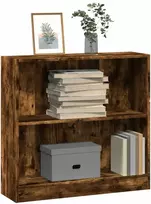 Knygų spinta, dūminio ąžuolo, 80x24x76cm, apdirbta mediena