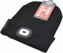 AW-Tools AWTOOLS KEPURĖ SU LED ŽIBINTUVĖLIU 80lm JUODA