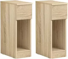SoBuy šoninis staliukas, daiktadėžė, kavos staliukas, kavinės staliukas FBT111-Nx2