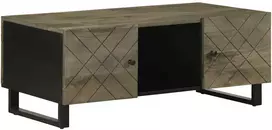 Kavos staliukas, juodas, 100x54x40cm, mango medienos masyvas