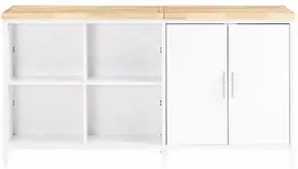 Sobuy Virtuvės sala su virtuvės spintelės laikymo spinta baro stalas KNL09-WN