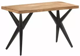 Valgomojo stalas, 120x60x76cm, akacijos medienos masyvas